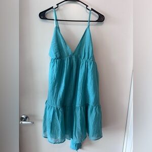 Anthropologie Mini Dress Teal